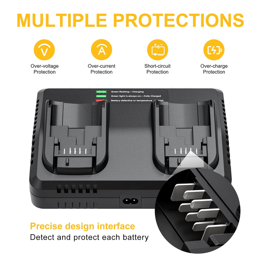 2 Pack 20v/60v 9Ah DCB606-2 DCB609-2 Battery for Dewalt 20v 60v Max 9Ah DCB609 6Ah DCB606 Flexvolt Battery 20V Max XR 8Ah DCB208-2 6Ah DCB206-2 5Ah DCB205-2 4Ah  Lithium-ion Battery with 1 Charger
