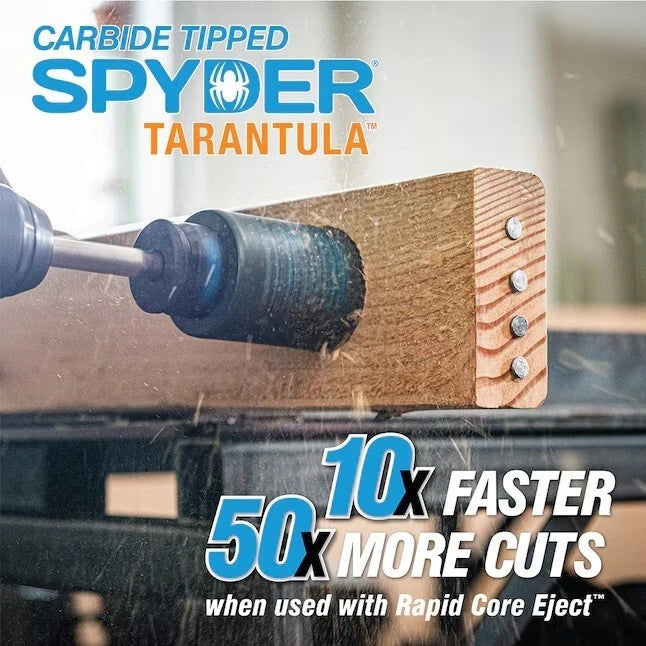 KNACK - Spyder Tarantula 1-1/8 In Carbide-Tipped Non-Arbored Hole Saw 600898P New
