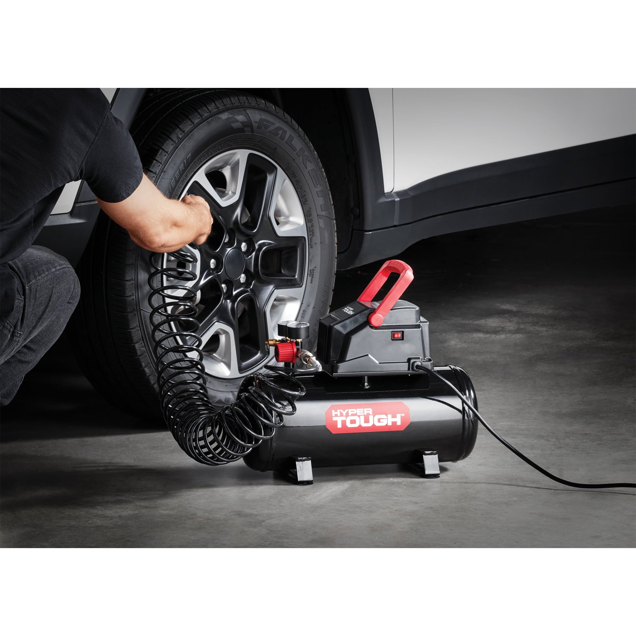Hyper Tough Black 100 PSI Oil-free Portable Air Compressor 3 gal