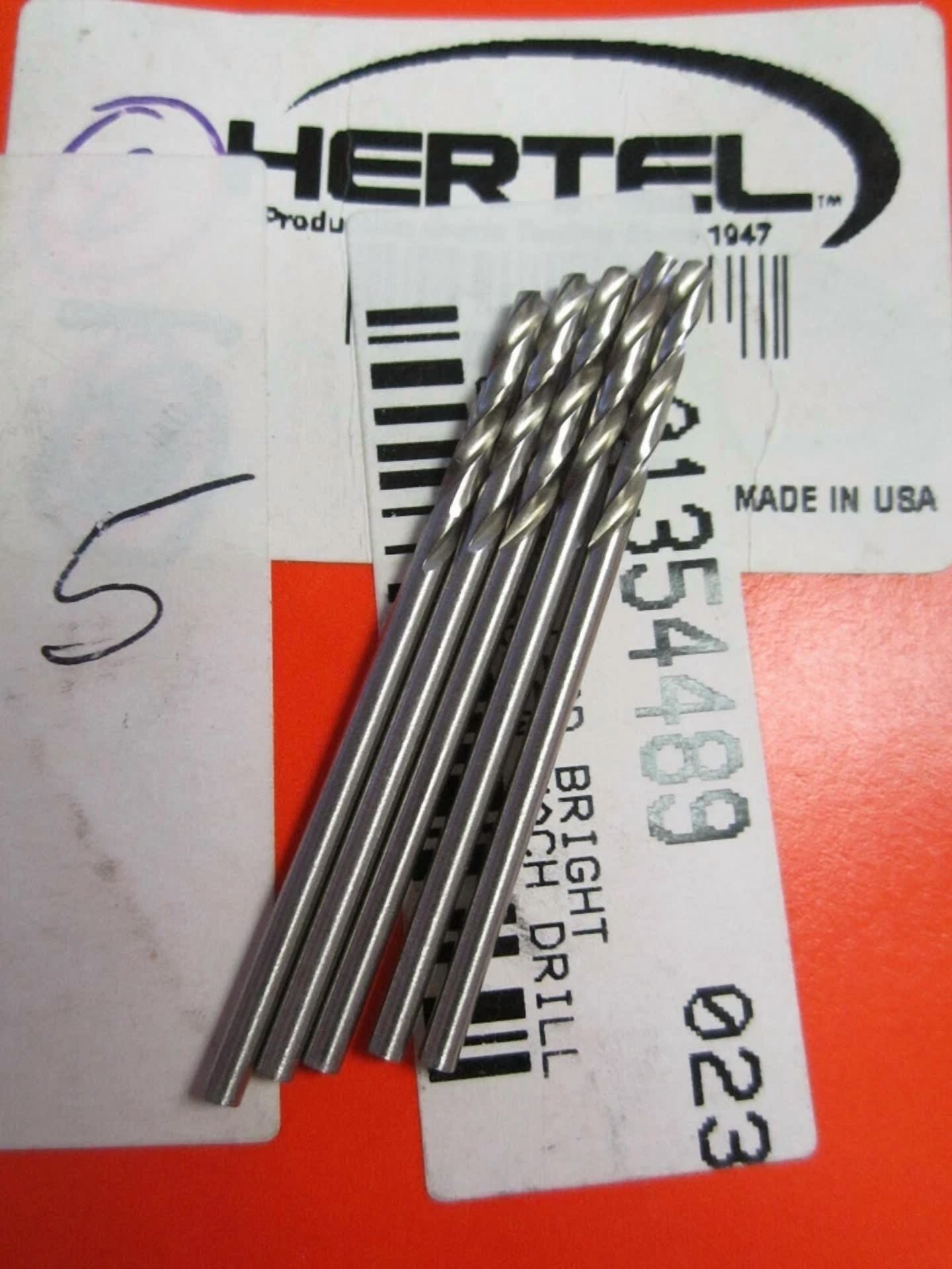 KLYNE - (5) #48 (.0760) Screw Machine Drill Bits 118Deg Angle Bright Hss