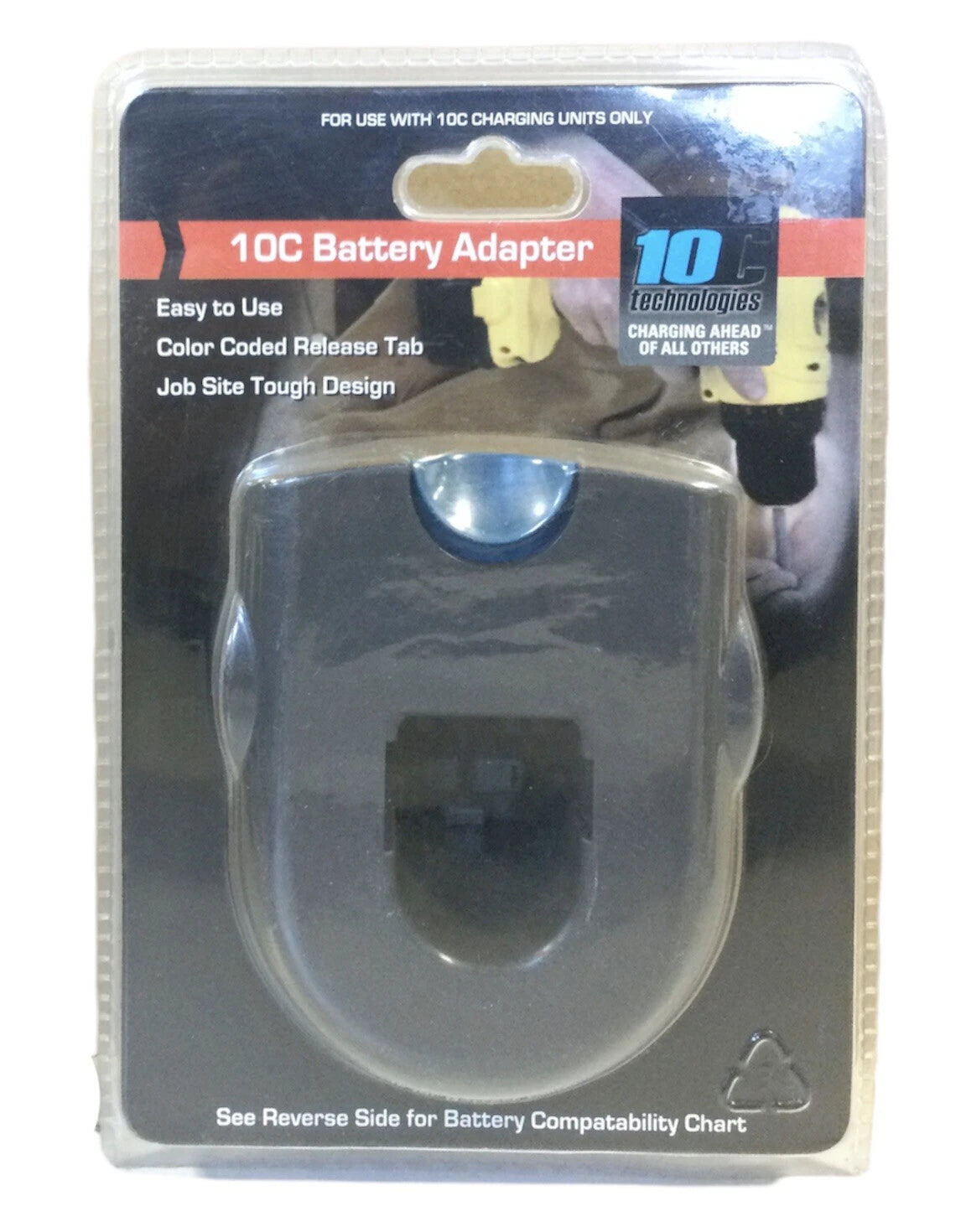 10C Battery Adapter Designed To Fit Bosch Equipment Use With 10C Chargers Only