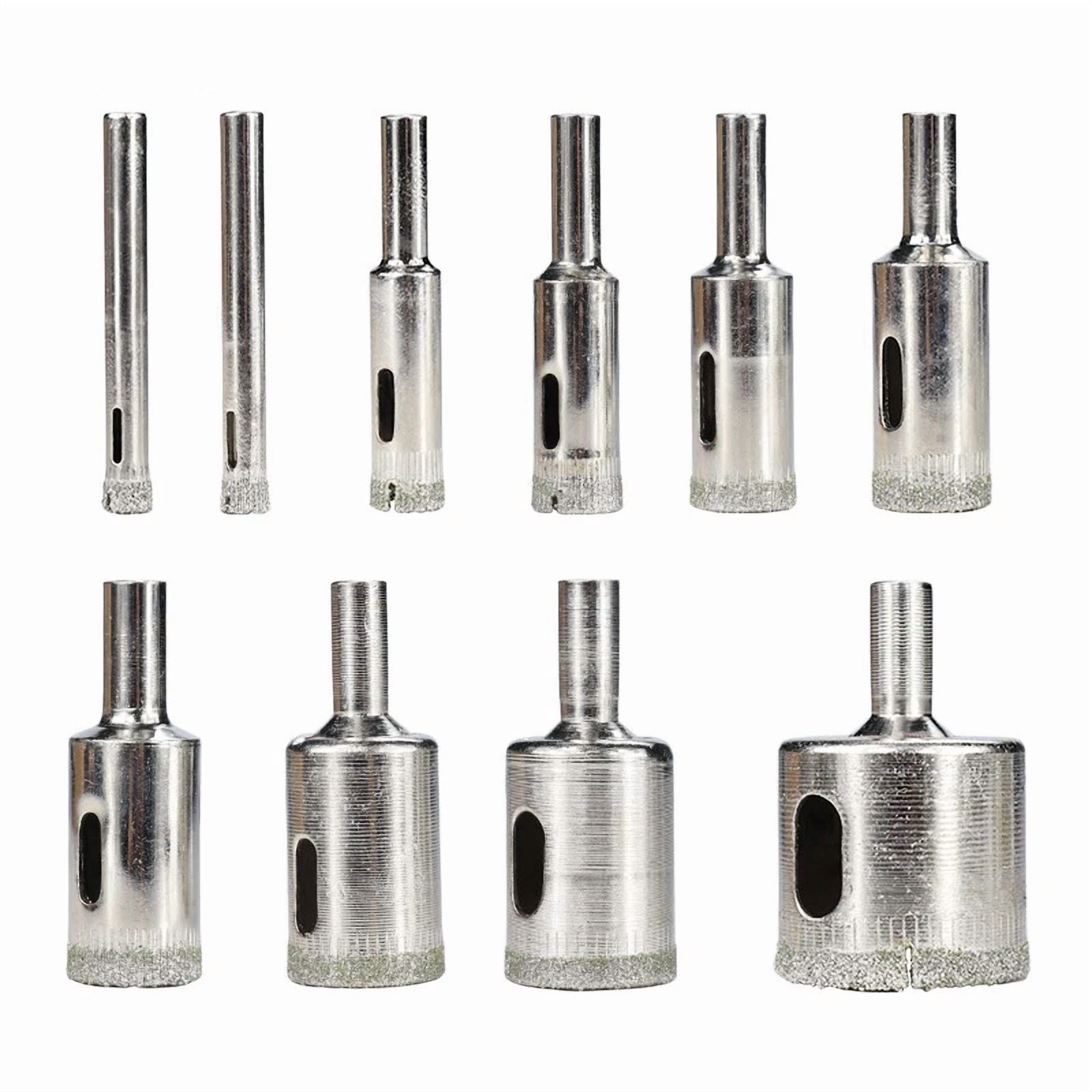 10Pcs Diamond Hole Saw Drill Bit Set 6-30Mm Maker Cutter Glass Ceramic Tile