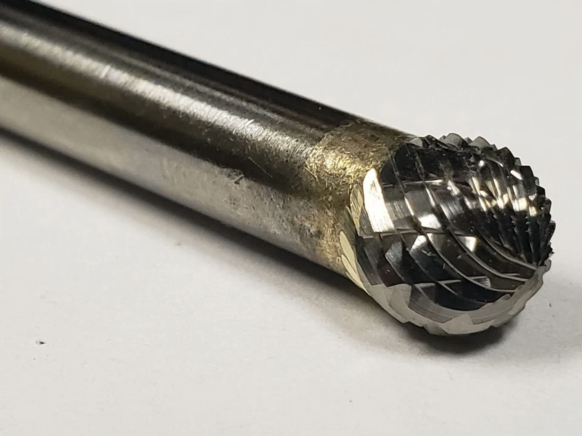 KLYNE - Sd2D Ball Shape Tungsten Carbide Burr Bur Cutting Tool Die Grinder Bit 1/4 New