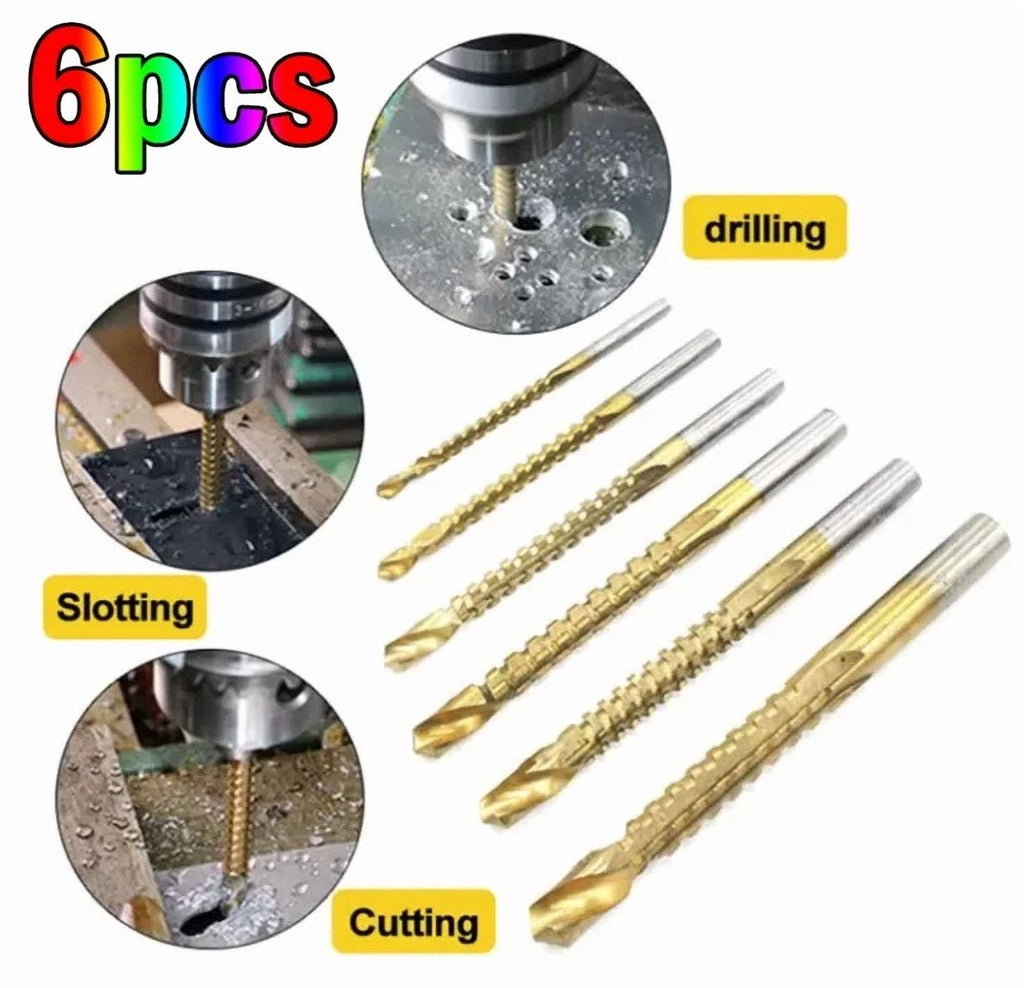 2025 New Upgrade Drill Bits, 6 Pcs Twist Drill Bit Set Power Tool Accessories Us