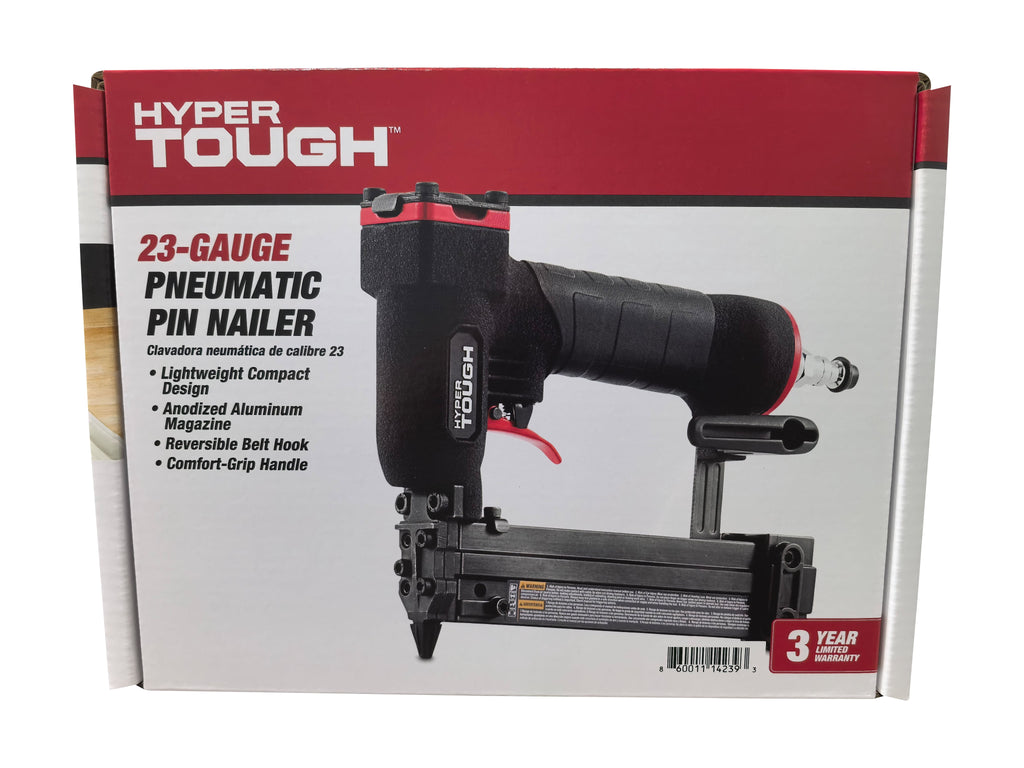 Hyper Tough 23-Gauge Pneumatic Pin Nailer, Air Powered Pin Nail Gun