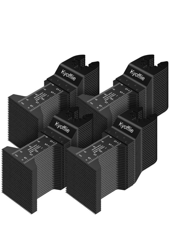 KLYNE - 10Pcs Oscillating Saw Blades, 1-3/4 Quick Release 10 Pcs, Black