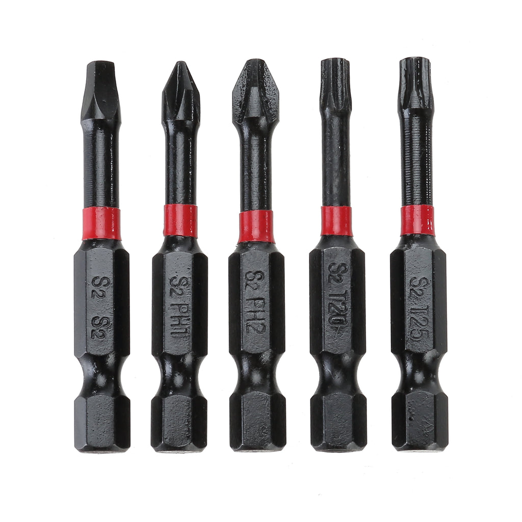 Hyper Tough 15 Piece 2 Impact Rated Screwdriver Bit Set