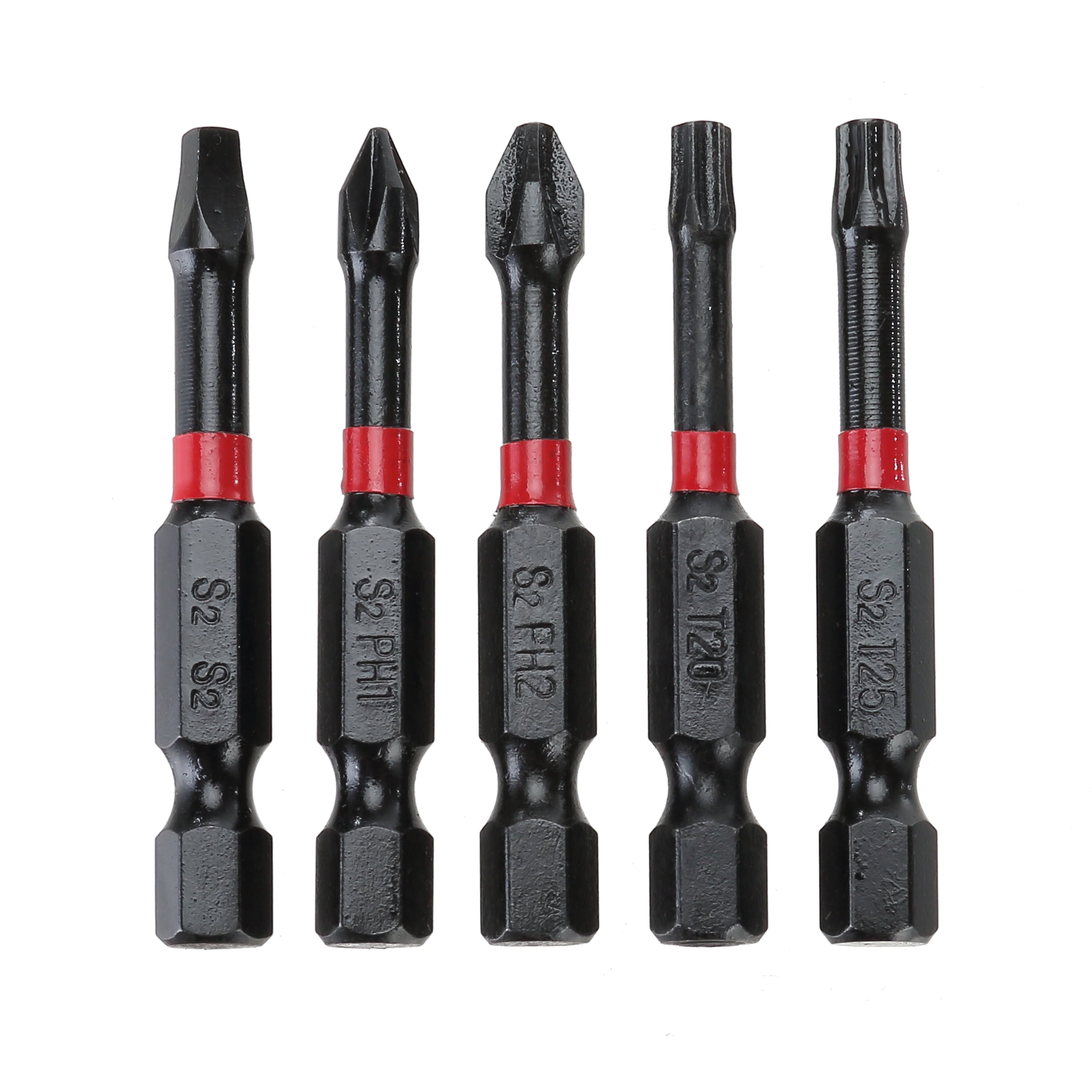 Hyper Tough 15 Piece 2 Impact Rated Screwdriver Bit Set