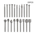 20 Pcs For Dremel Diamond Burr Bits Drill Set Rotary Multi Tool Accessories Kit*