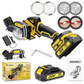 20V 3 Mini Cordless Circular Saw with Battery & Charger, 25000RPM, Blade Guard Included, Cuts Tile Wood Metal Plastic, for DIY & Construction, Local Warehouse Shipping