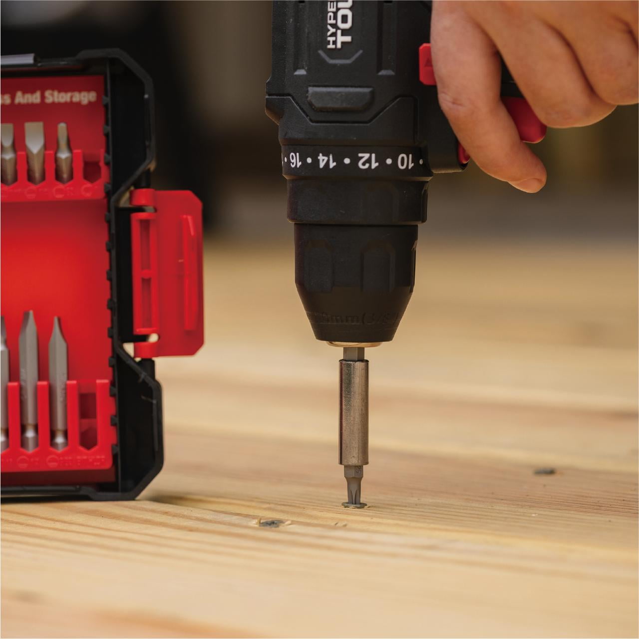 Hyper Tough 22-Piece Drill & Drive Set in Click Fit? Case