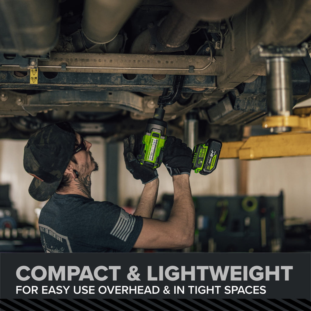 Greenworks Pro PowerAll 24V Brushless 1,430 ft-lb Breakaway Torque 1/2 Impact Wrench, Tool Only, IW51500A1