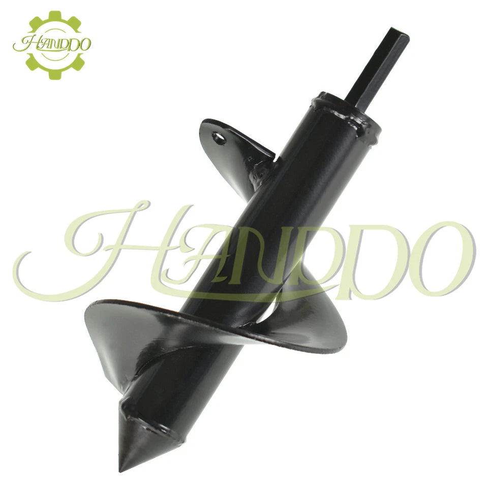 PURELY- Auger Drill Bit 3 In.× 7 In. Garden Plant Flower Bulb Rapid Planter Spiral Black