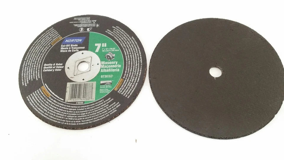 KNACK - Norton Masonry Cut-Off Blade 7 X1/8 X 5/8 8730 Cement Lot Of 2