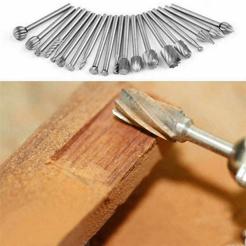 20Pcs* Diamond Burr Bits Drill Bits Set Rotary Multi Dremel Tool Accessories Kit