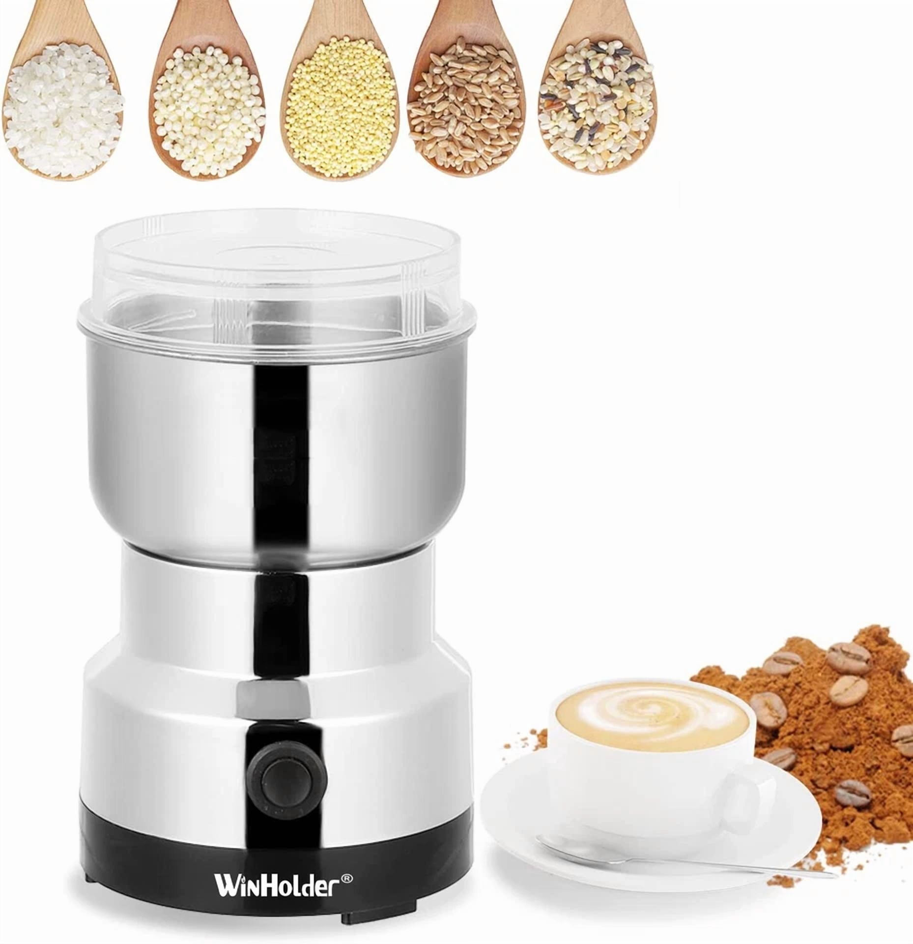 KNACK - Electric Grinder Coffee Grinding Milling Bean Nut Spice Kitchen Blade Blender Us