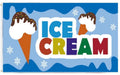 3X5 Ice Cream Flag Banner 100D W/ Grommets R1