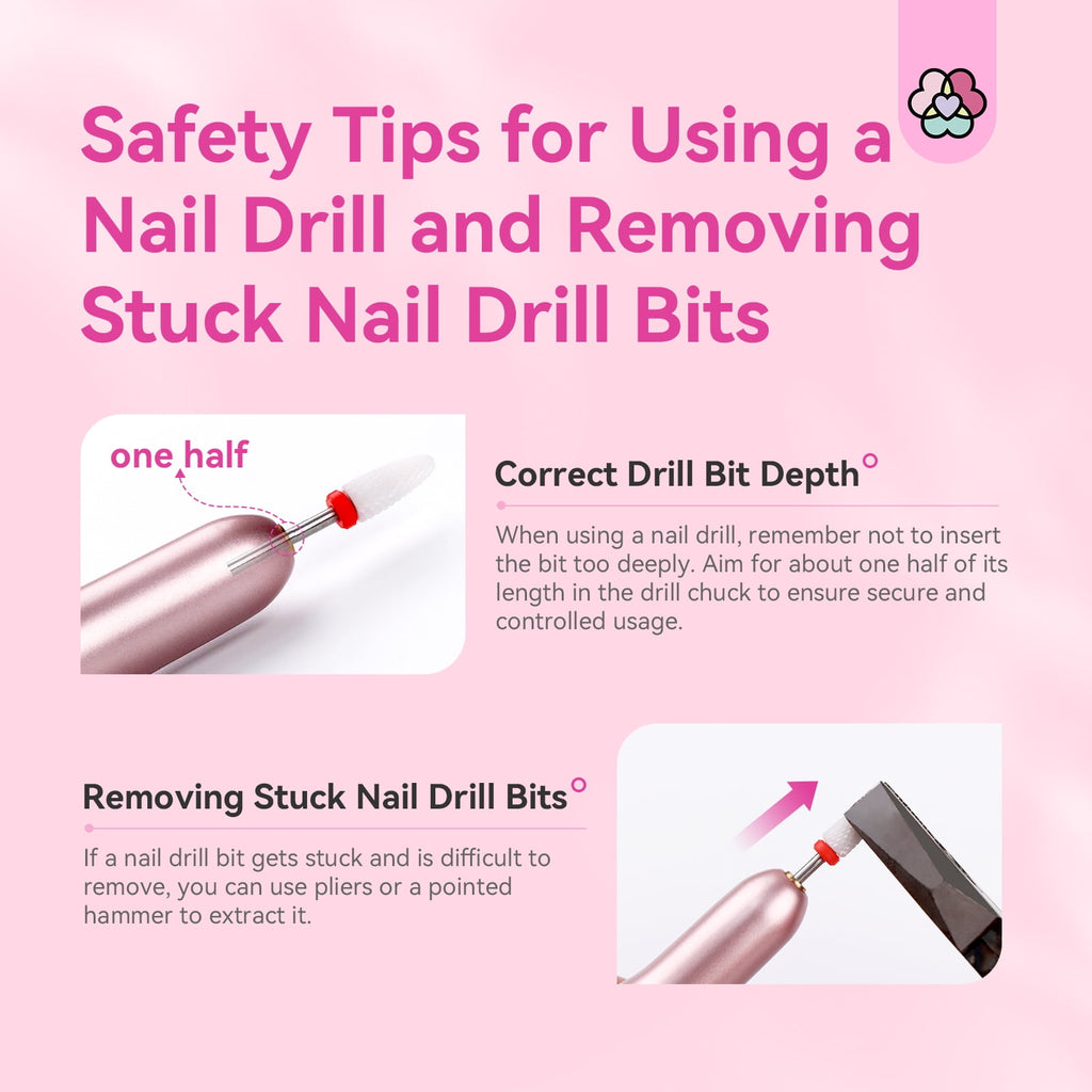 Saviland Electric Nail Drill - 20000 RPM Corded Electric Nail File Kit with 6 Bits & 51 Sanding Bands, Gold