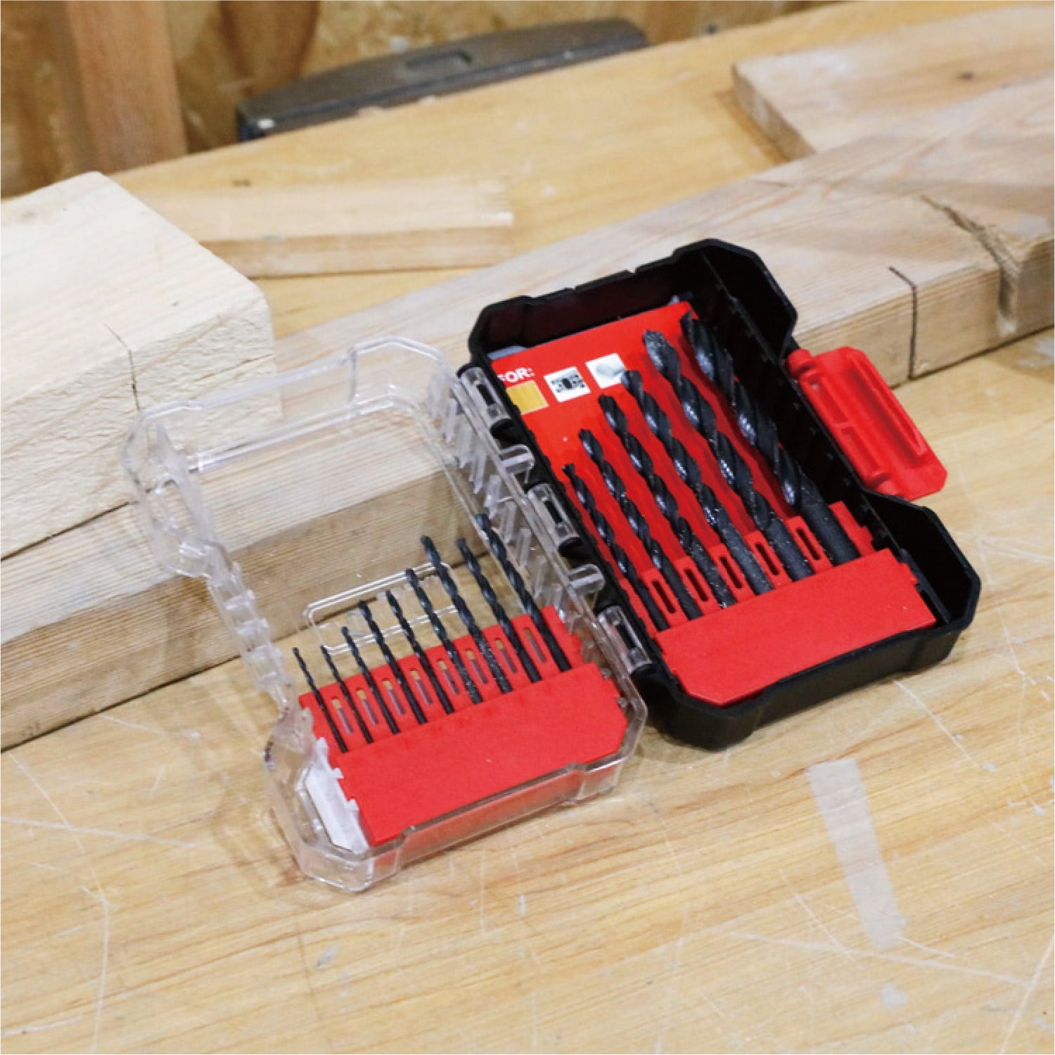 Hyper Tough 15-Piece Black Oxide Drill Bit Set in Click Fit Case