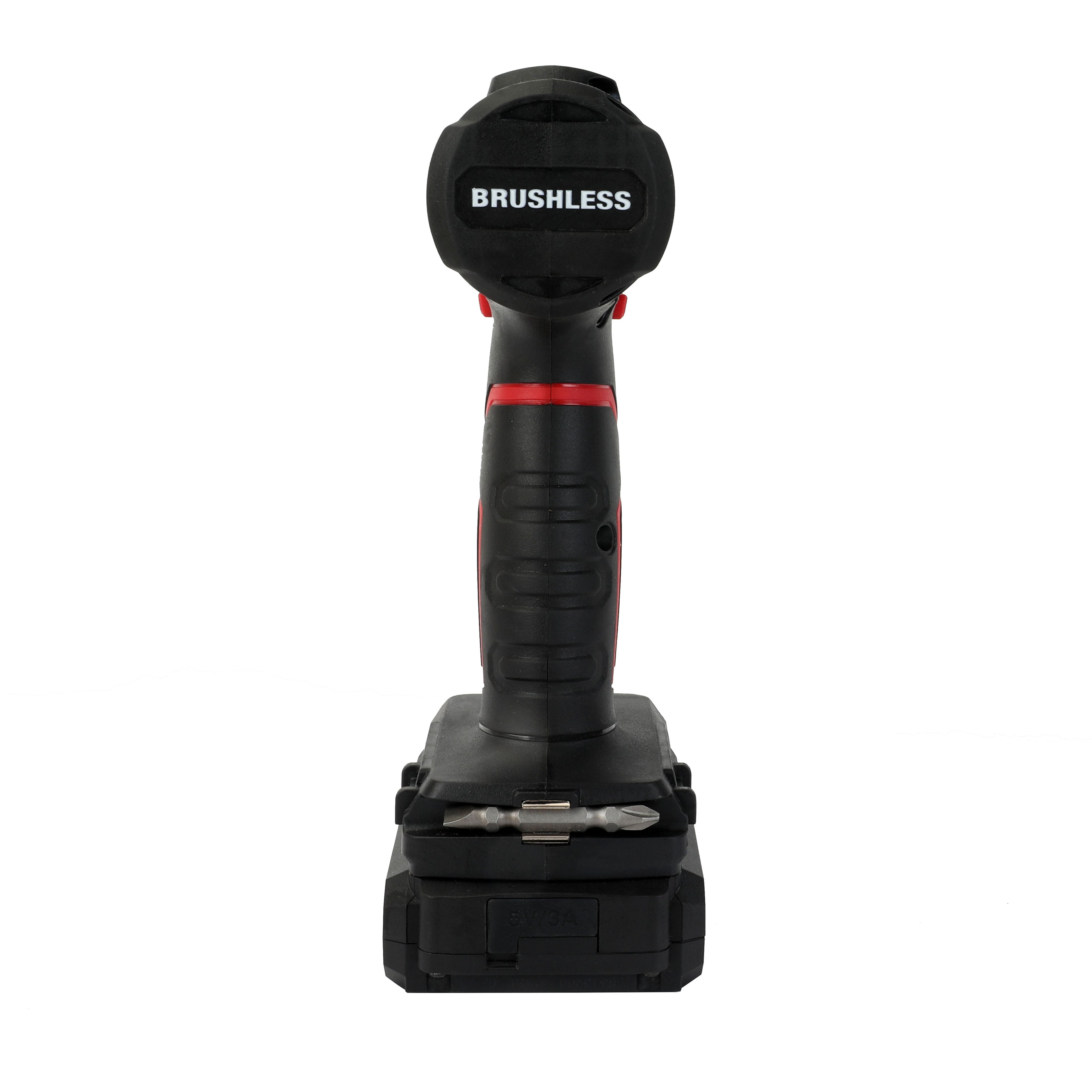Hyper Tough 20V Brushless Cordless Drill with 1.5Ah Battery and USB-C Charging Cable