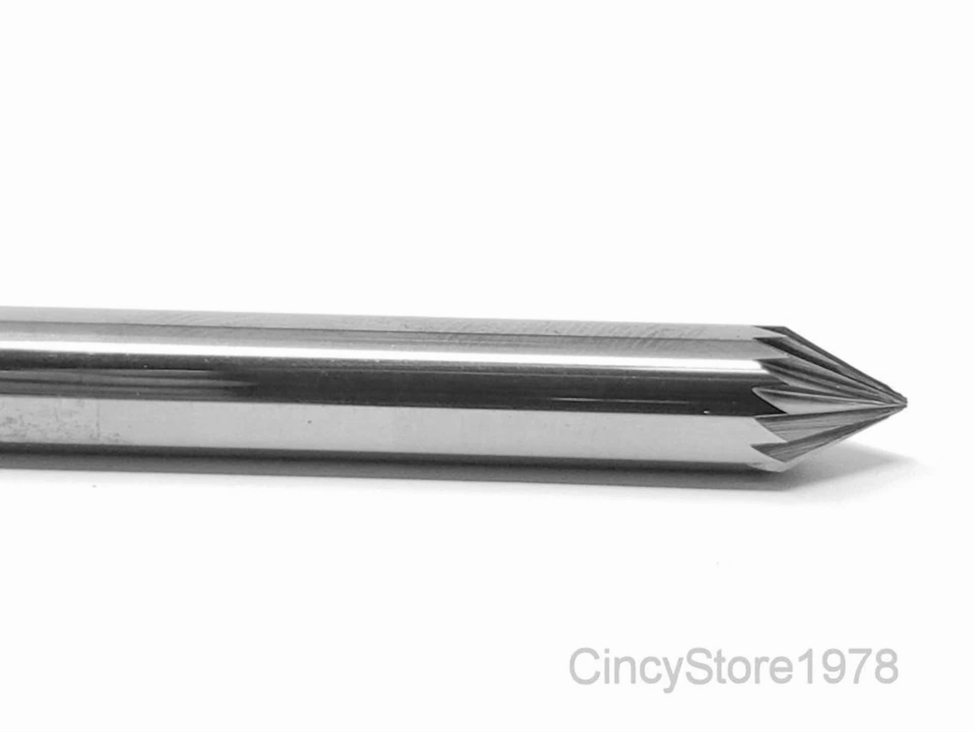 KLYNE - Sj1S Cone Shape Tungsten Carbide Burr Bur Cutting Tool Die Grinder Bit 1/4 New