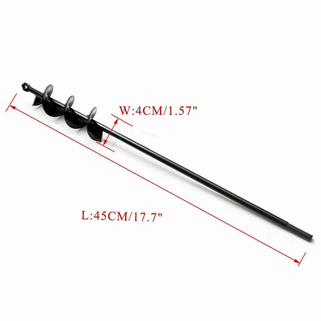 PURELY- 18'' Planting Auger Spiral Hole Drill Bit High Hardness For Garden Earth Bulb