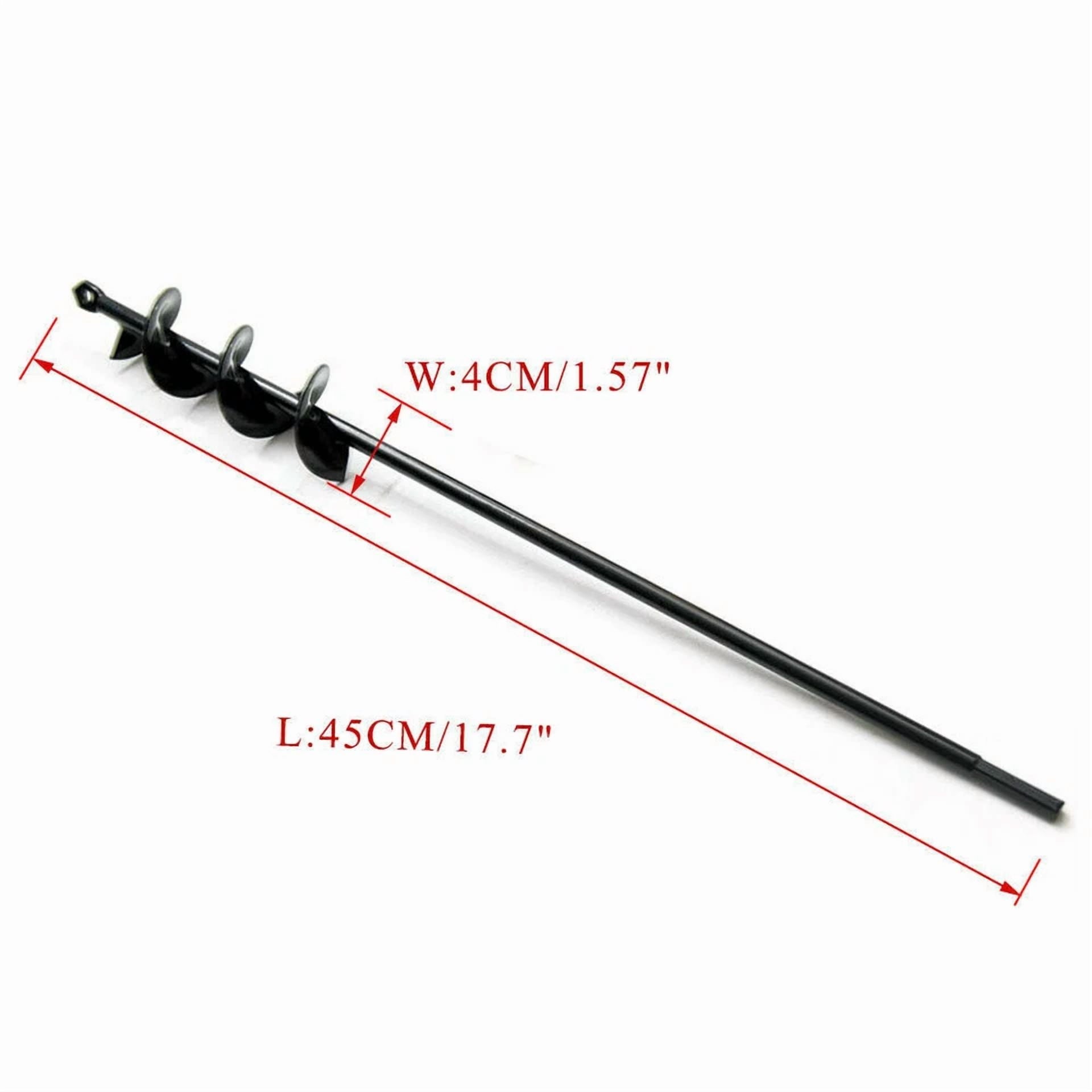 PURELY- 18'' Planting Auger Spiral Hole Drill Bit High Hardness For Garden Earth Bulb