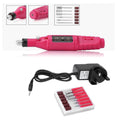 Pinkiou Electric Nail Drill Machine Nail Drill Kit 20000 RPM Portable Nail Drill for Acrylic Nails, 6 Acrylic Gel Remover Nail Tools, Nail Polishing Machine Pedicure Set