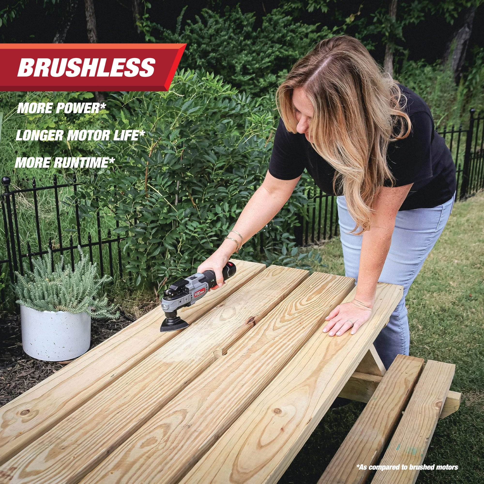 Hyper Tough 12V Max Lithium-Ion Brushless Oscillating Multi-Tool with 1.5Ah Battery and Charger