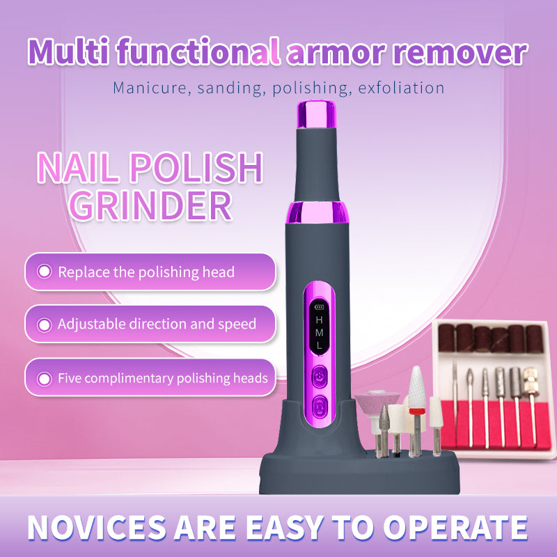 Electric Nail Drill Kit,Cordless Nail Drill for Acrylic Nails with 12 Drill Bits & Wireless Charging Base,High Torque Doxiry for Acrylic Nail Removal,Gray