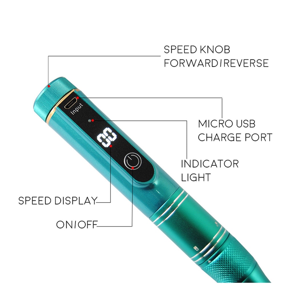 35000RPM Rechargeable Nail Drill Machine Portable Manicure Drill Nail Cuticle E-File Nail Polisher Cordless Nail Drill Machine ,Quality Torque