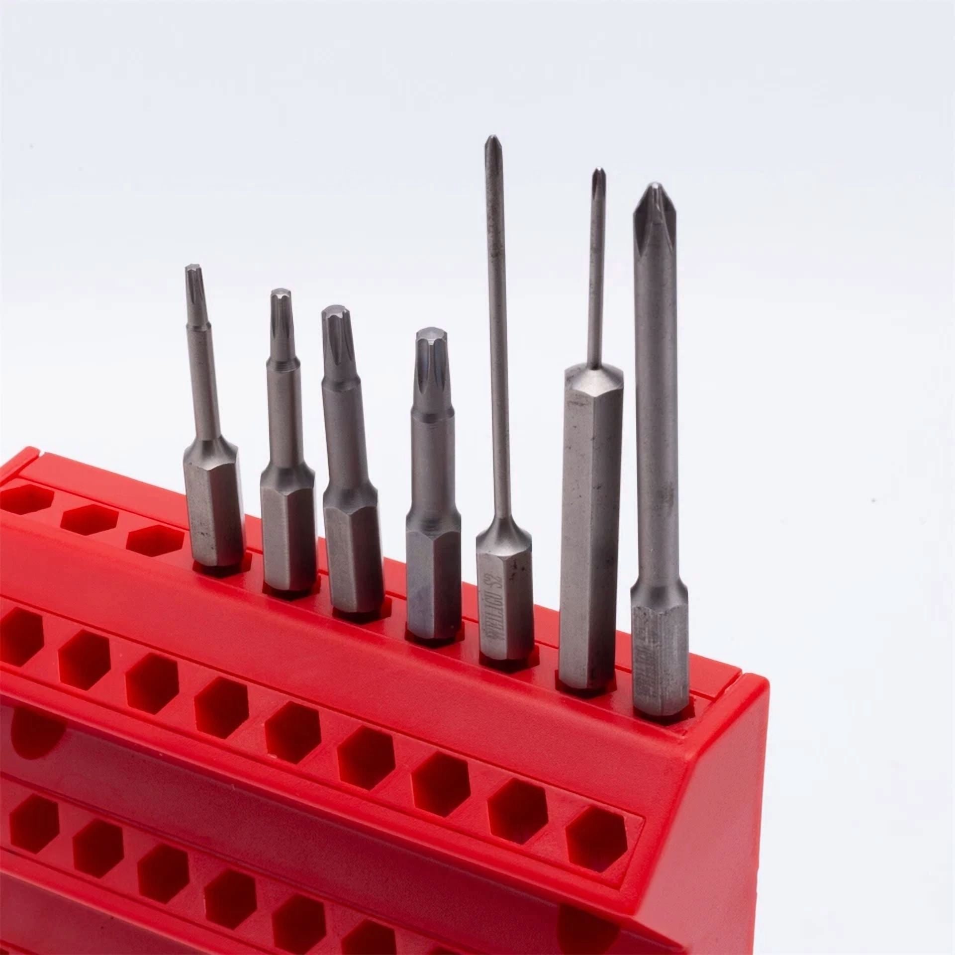KNACK - New 70 Slots Hex Drill Bits Tool Holder Wall Mount Drill Bits Organizer Case Us