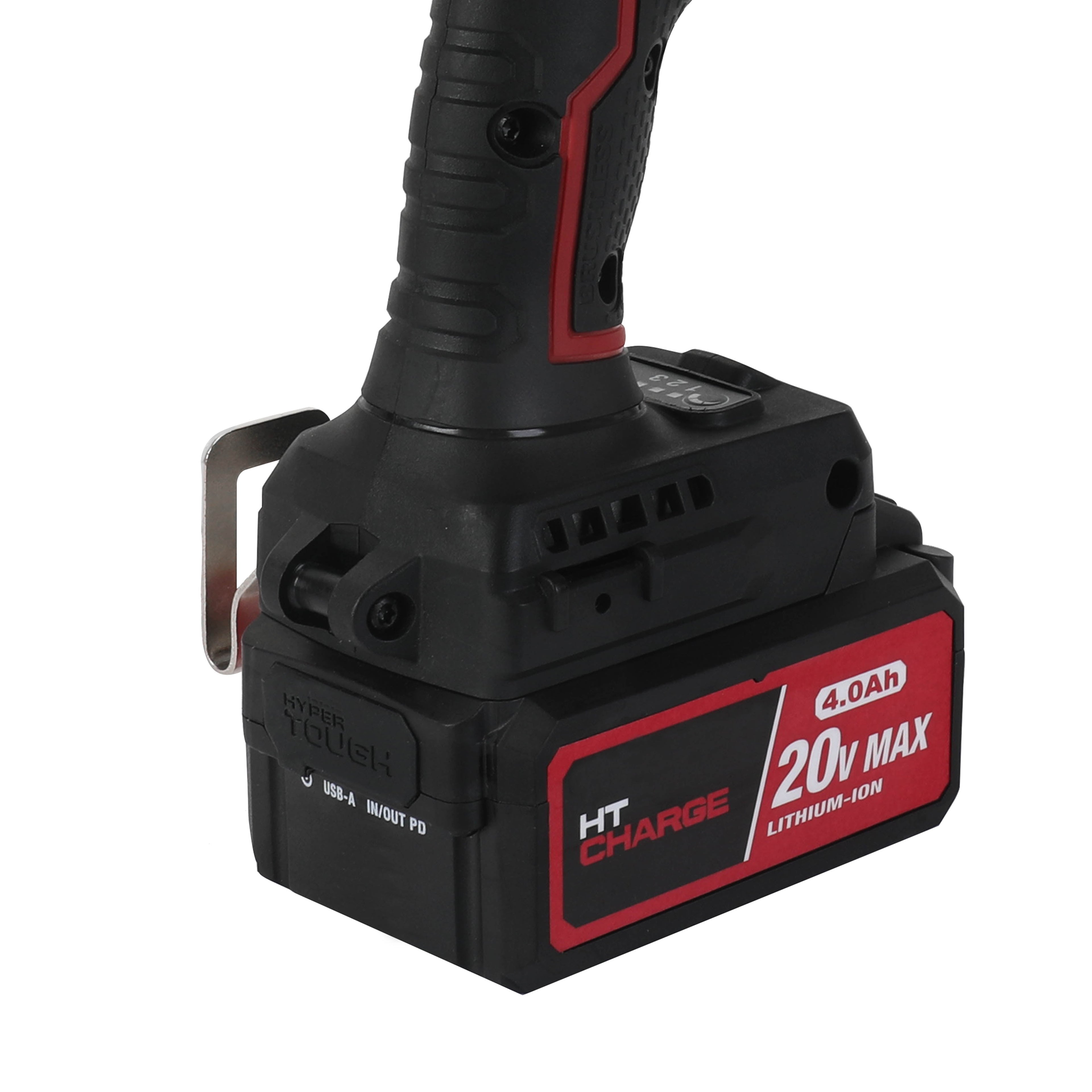 Hyper Tough 20V Brushless Cordless 1/2-in 900 Impact Wrench with Battery & Charger