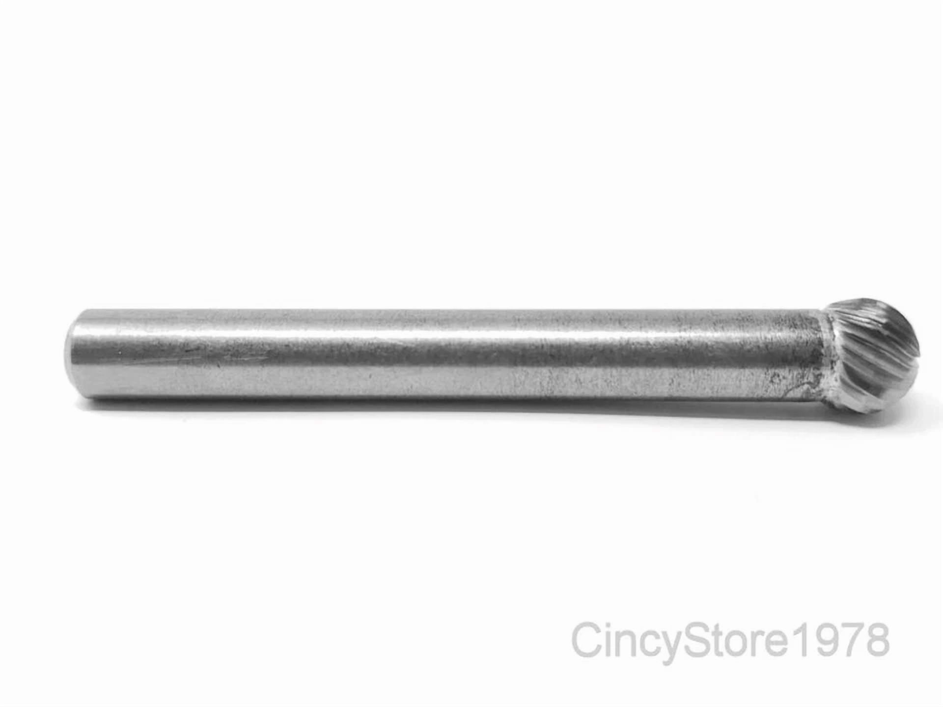 KLYNE - Sd2S Ball Shape 5/16 Carbide Burr Bur Tool Die Grinder Bit 1/4 Shank