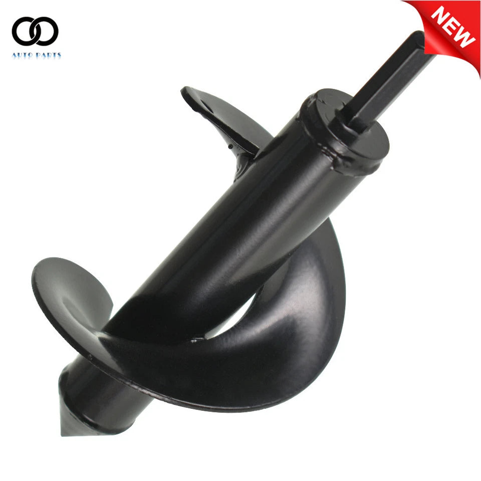 PURELY- 3'' × 7'' Auger Drill Bit Black Garden Plant Flower Bulb Rapid Planter Spiral