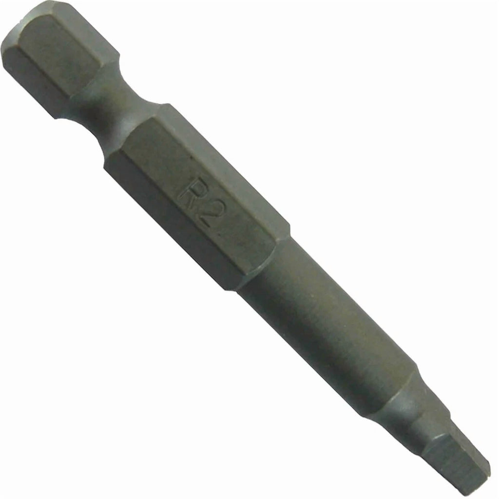 KLYNE - Square Bit Driver: 2 Inch - #2 Robertson (R2) - Quick-Change Shank (5 Bit Pack)