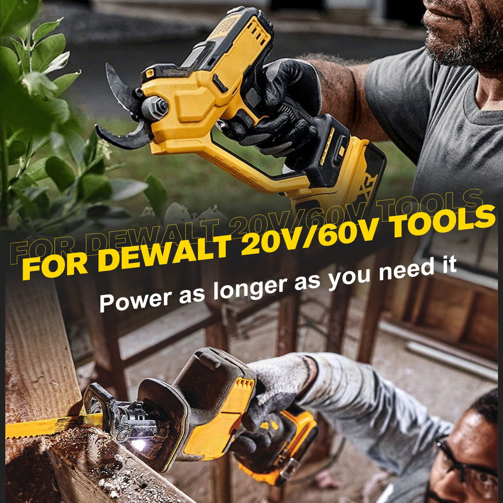 2 Pack 20v/60v 9Ah DCB606-2 DCB609-2 Battery for Dewalt 20v 60v Max 9Ah DCB609 6Ah DCB606 Flexvolt Battery 20V Max XR 8Ah DCB208-2 6Ah DCB206-2 5Ah DCB205-2 4Ah  Lithium-ion Battery with 1 Charger