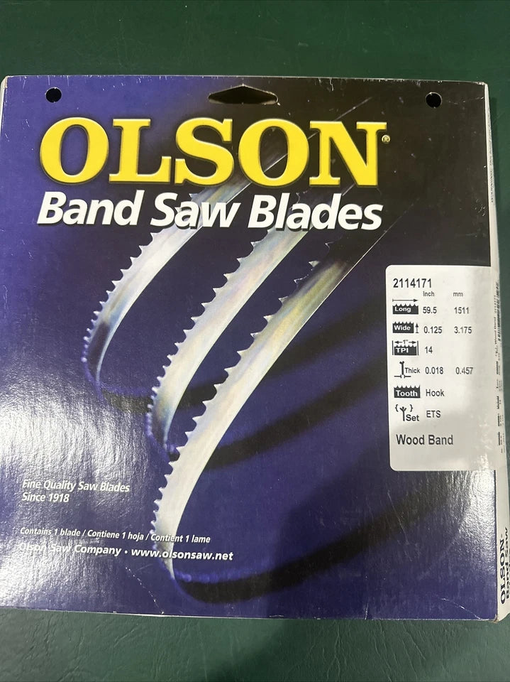 KLYNE - Olson Wb51659Db 14 Tpi Bench Top Band Saw Blade 1/2 X 1/8 In.