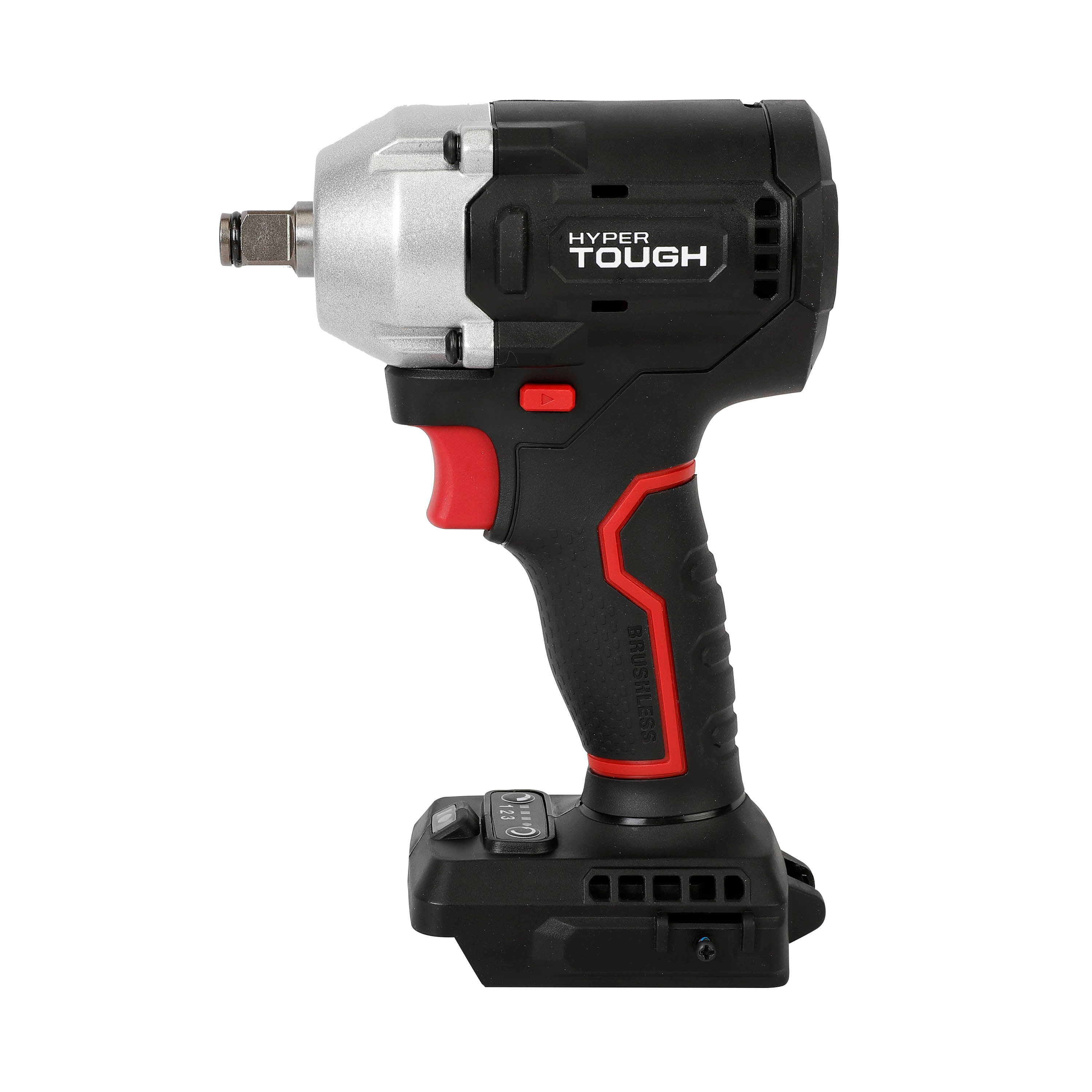 Open Box Hyper Tough 20V Brushless 1/2-inch Impact Wrench, Battery & Charging Cable