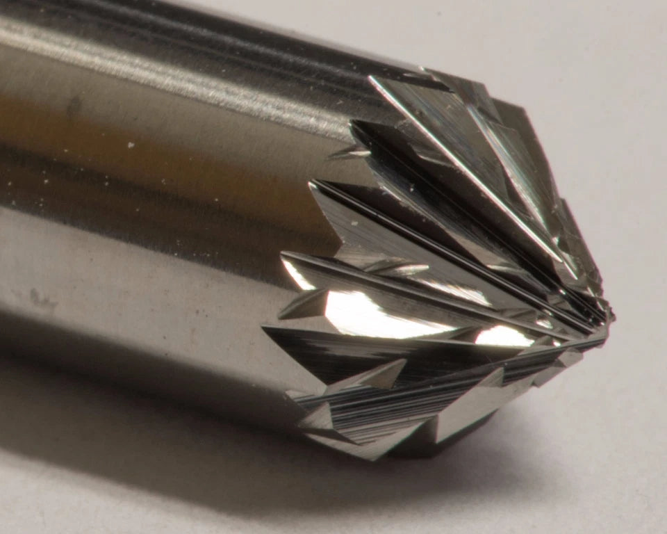 KLYNE - Sk1D Cone 90 Degree Carbide Burr Bur Tool Die Grinder Bit 1/4 Countersink