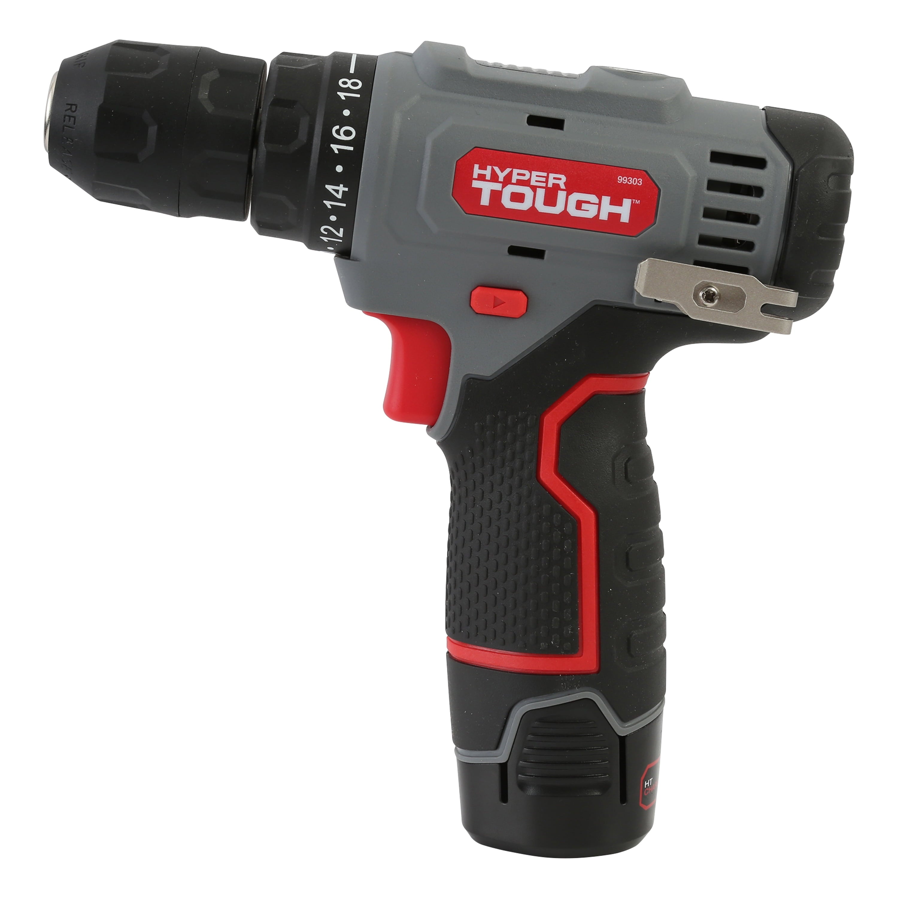 Hyper Tough 12V Max Lithium-Ion Cordless 3/8-inch Drill Driver with 1.5Ah Battery, 99303