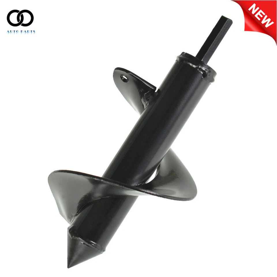 PURELY- 3'' × 7'' Auger Drill Bit Black Garden Plant Flower Bulb Rapid Planter Spiral