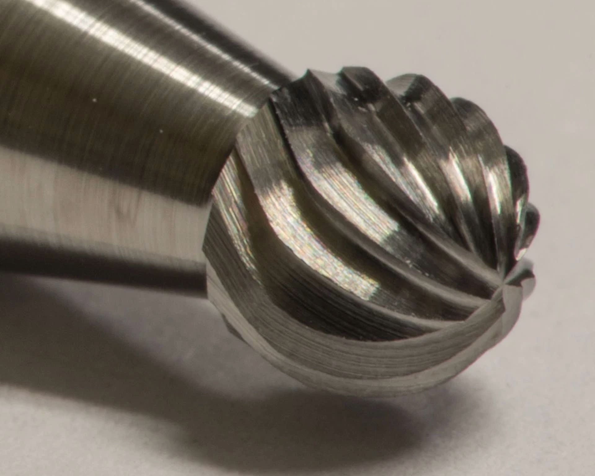 KLYNE - Sd14S Ball Shape 3/16 Carbide Burr Bur Tool Die Grinder Bit 1/4 Shank
