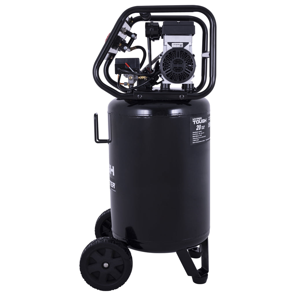Hyper Tough 20 Gallon 1.8 HP Vertical Quiet air compressor 150psi