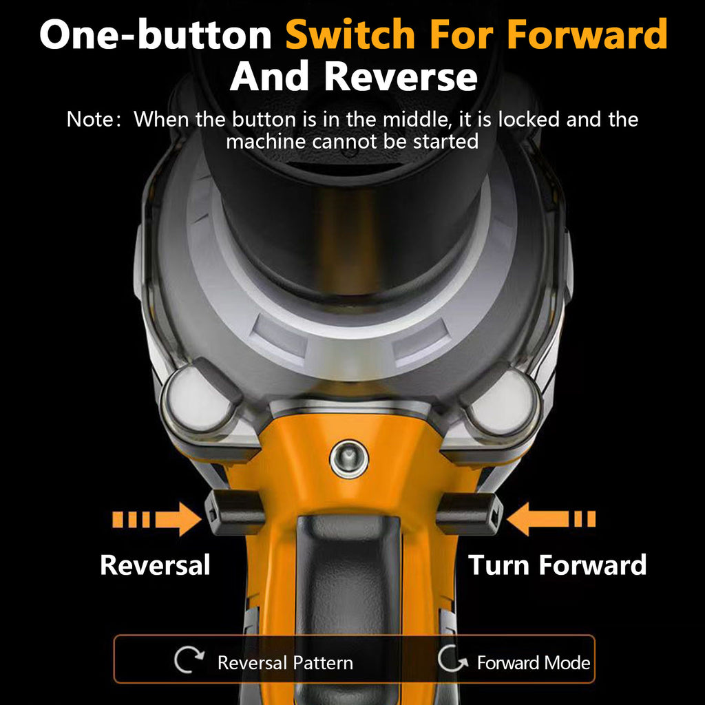 Gijjgole Cordless Impact Wrench, (300N.m) Brushless 1/2 inch Impact Gun, 3000RPM High Torque Impact Gun with 6.0 Ah Battery, Charger, 4 Sockets, Electric Impact Wrench for Car Home