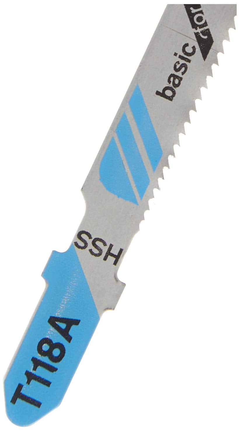 Bosch Accessories 5x Jigsaw Blade T 118 A Basic for Metal (for Steel sheets, Accessories Jigsaw