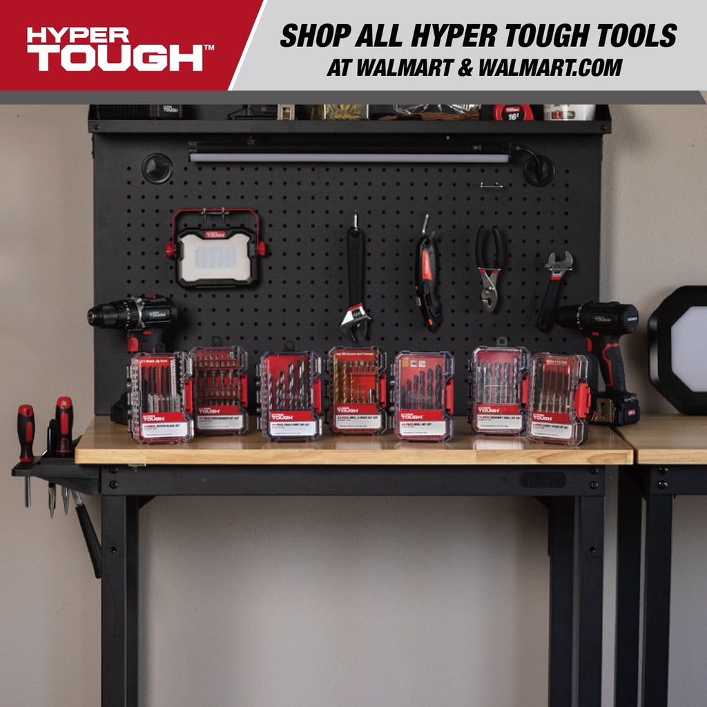 Hyper Tough 37-Piece Screwdriver Bit Set in Click Fit Case