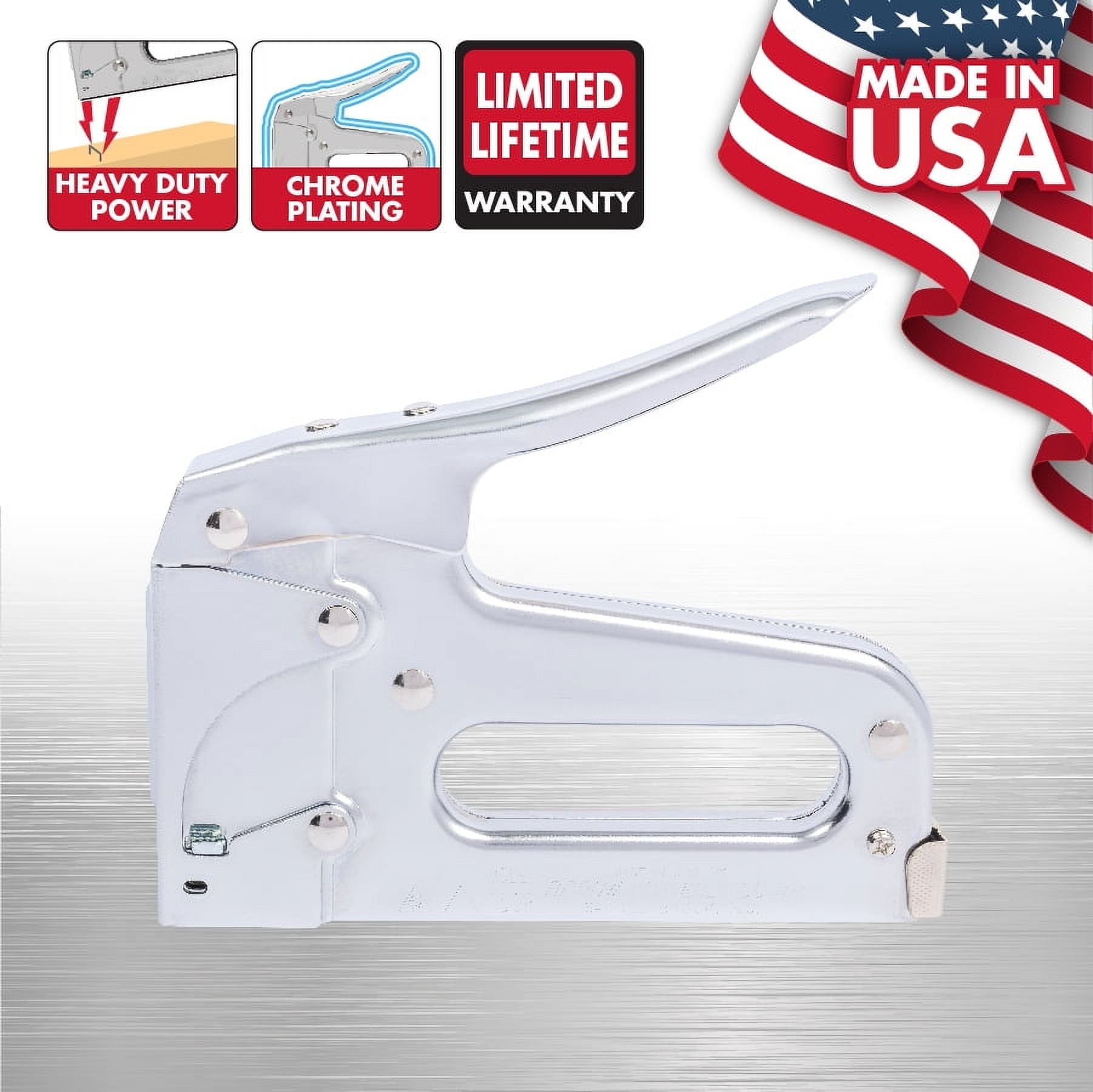 Arrow T50 Heavy Duty Manual Staple Gun for Upholstery, Wood, and Crafts, New