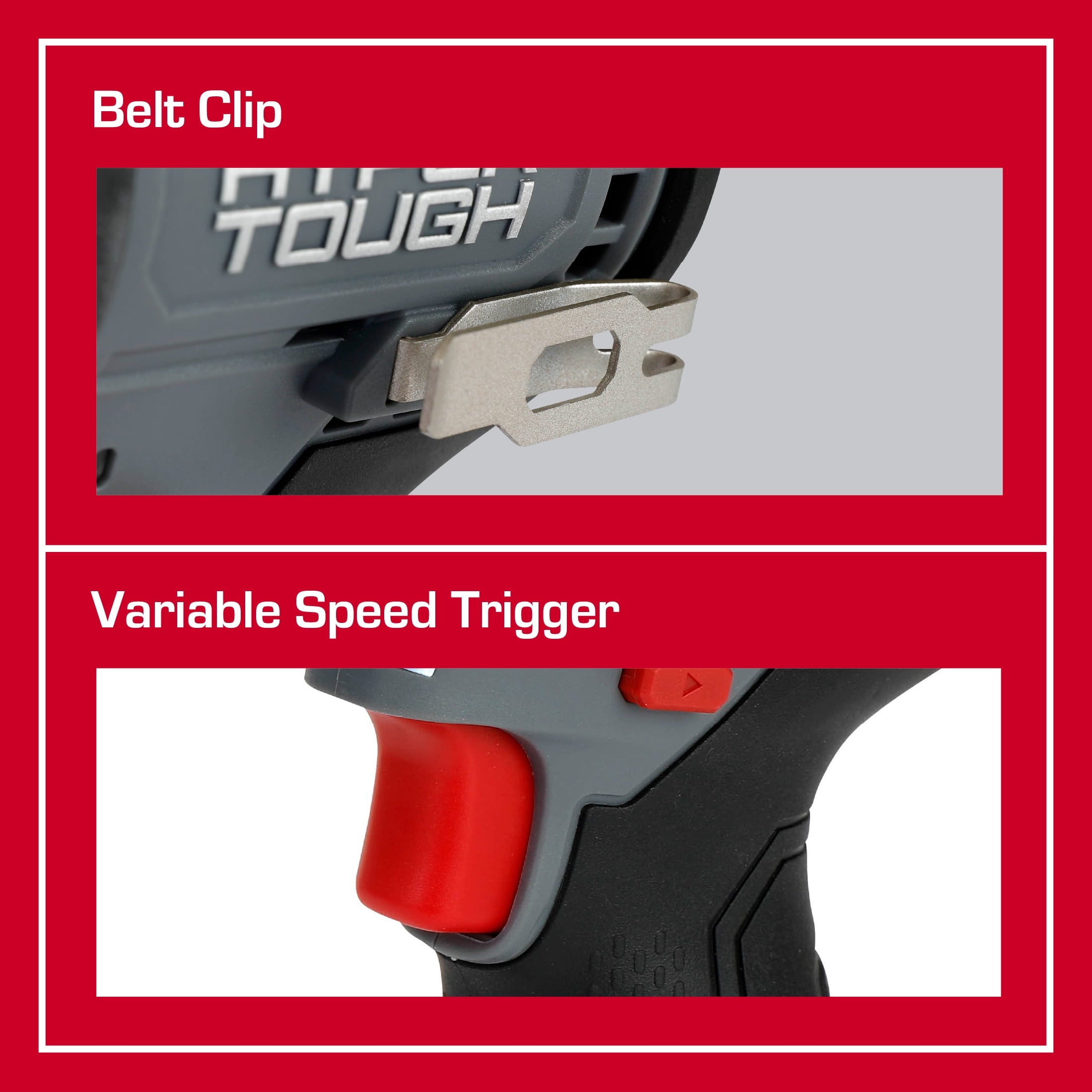 Hyper Tough 12V Brushless Cordless Drill Driver with 1.5Ah Battery