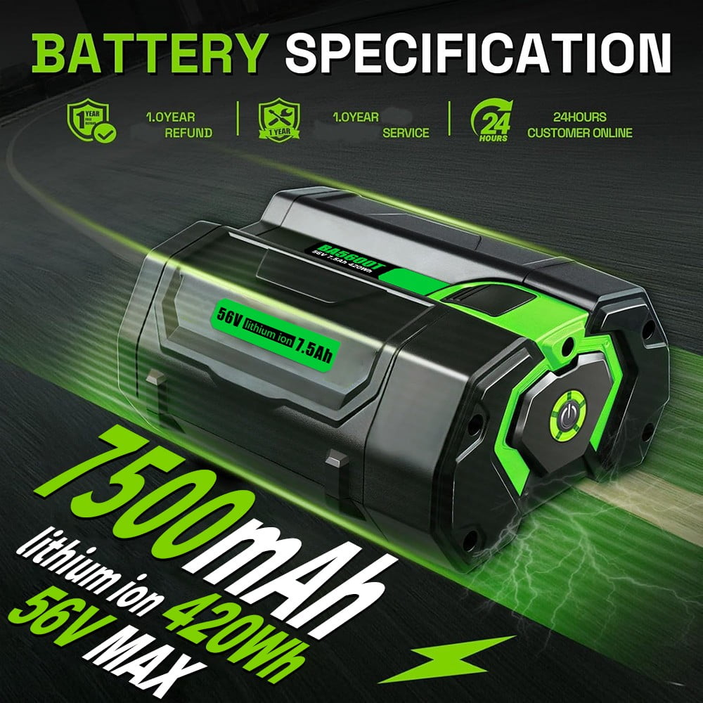 For Ego 56V 7.5Ah Lithium-Ion Battery Ba2800t Ba4200t Ba3360t Ba5600t Ba1400 US